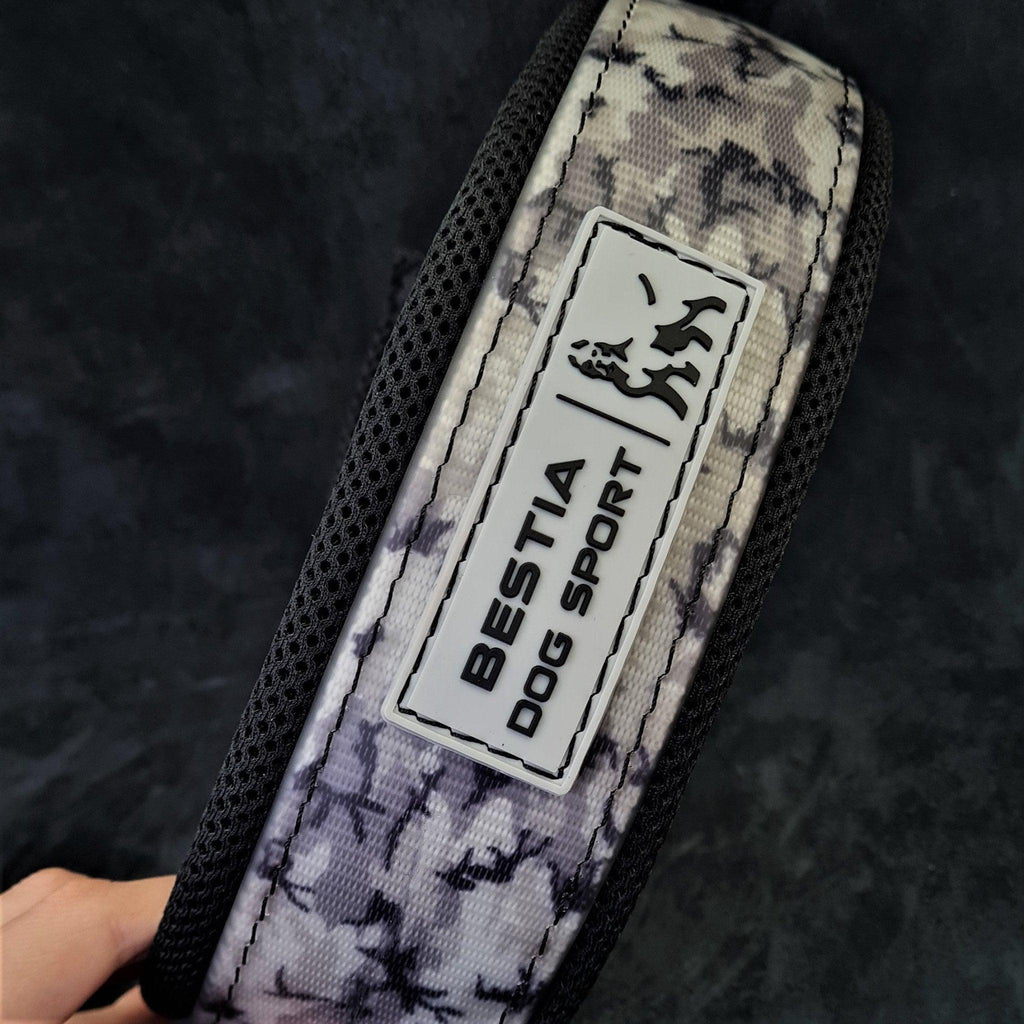 BESTIA DOG SPORT COLLAR GRIS CAMUFLAJE