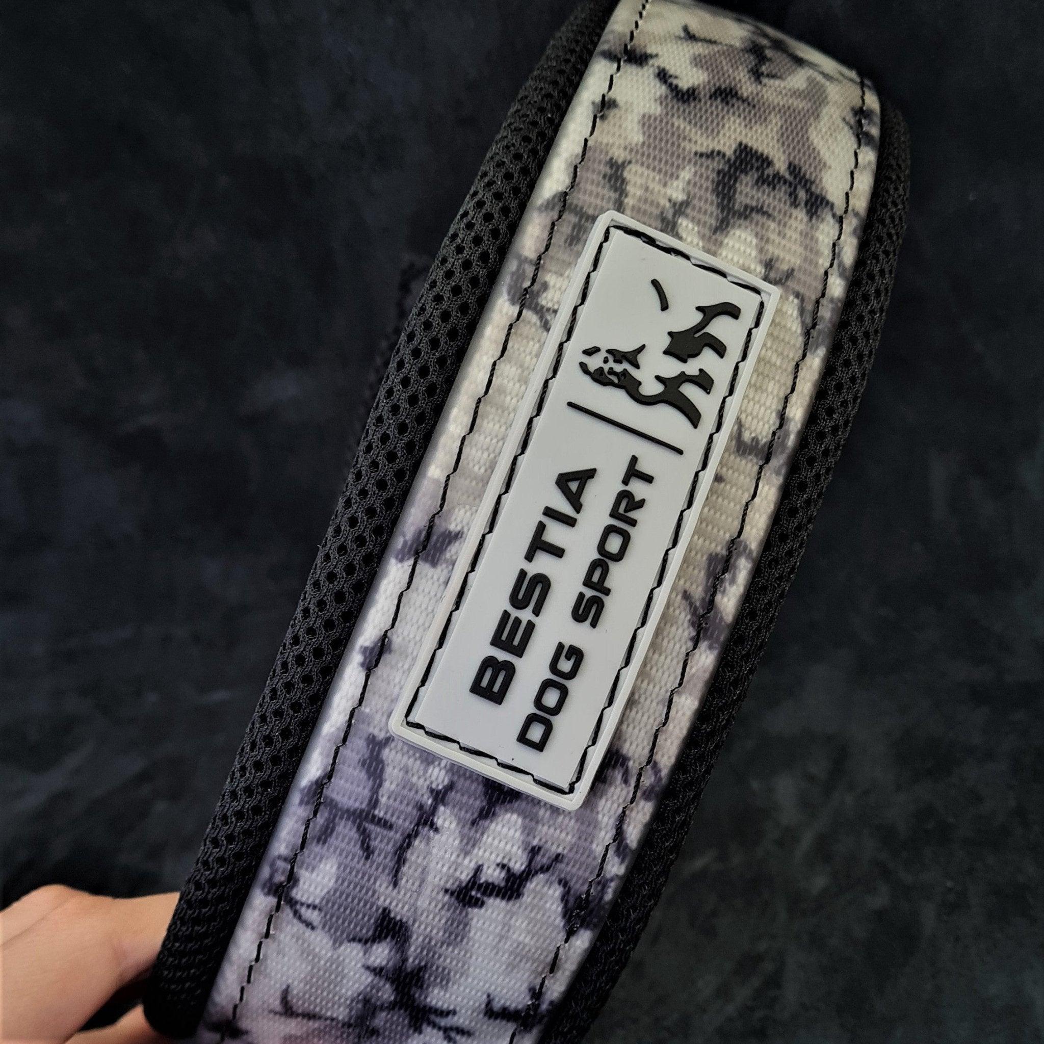 BESTIA DOG SPORT COLLAR GRIS CAMUFLAJE